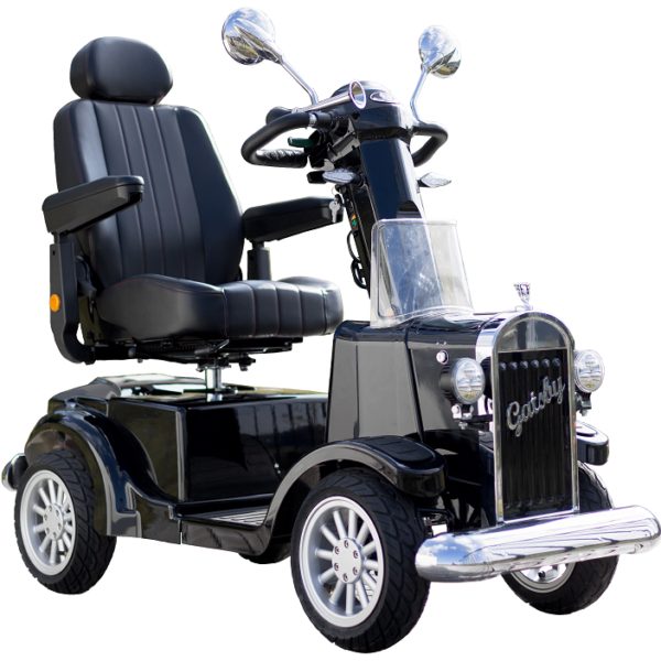 Black Gatsby vintage automobile style luxury mobility scooter