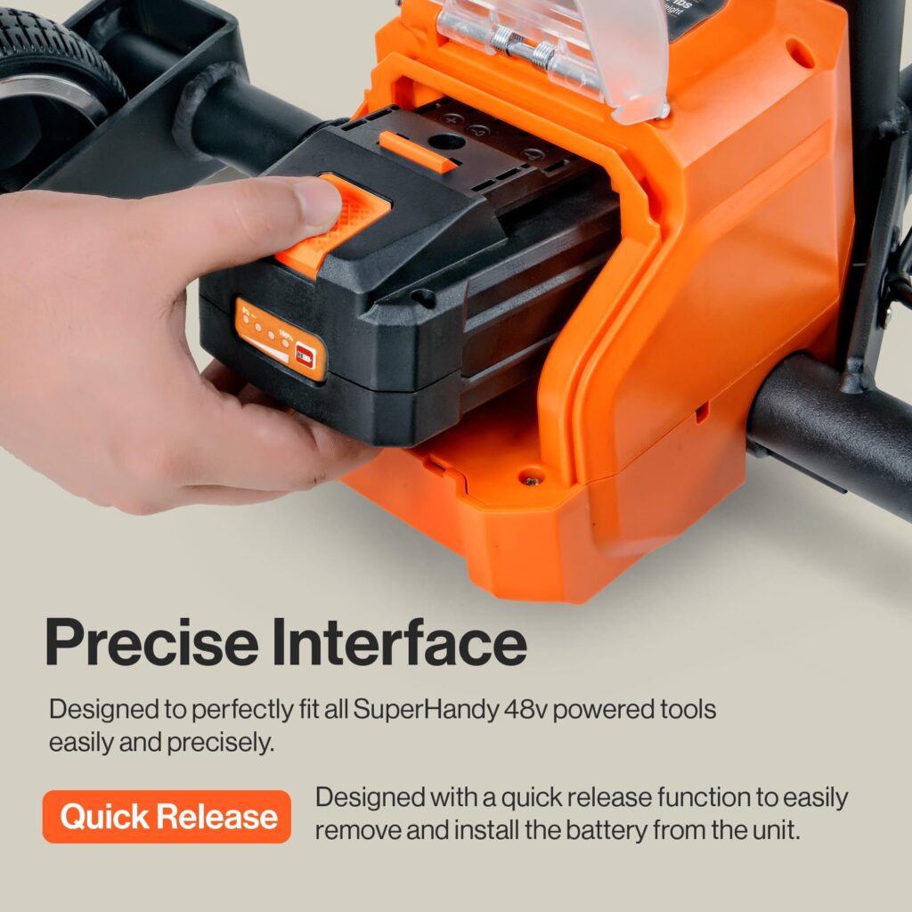 SuperHandy 48V 2Ah Battery with Charger, Fast Charging, Impact-Resistant Case – Compatible with Mobility Scooters, Augers, and More view 7
