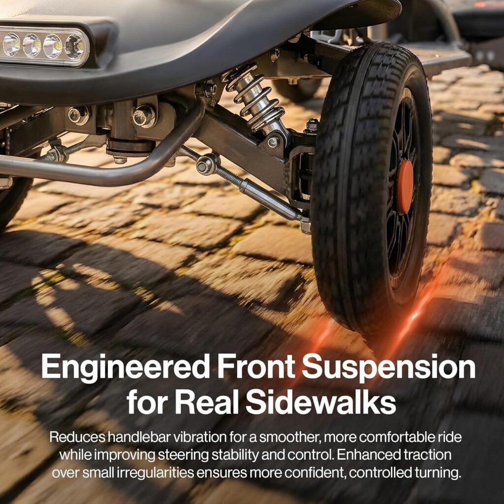 SuperHandy Passport Flex 4 Wheel Power Mobility Scooter – Quick-Disassembly Aluminum Frame, Foldable and Compact, 48V Li-Ion Battery view 7