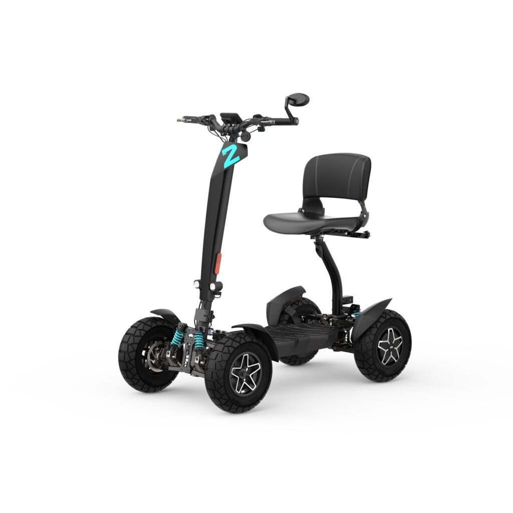 MIA FOUR X2 with the optional seat fitted, front view from the handlebar side
